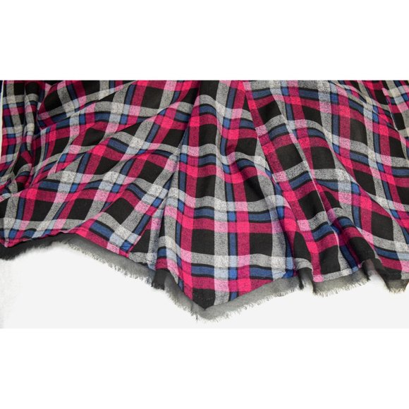 Torrid Plaid Frayed Hem Top size 1x - Picture 3 of 3